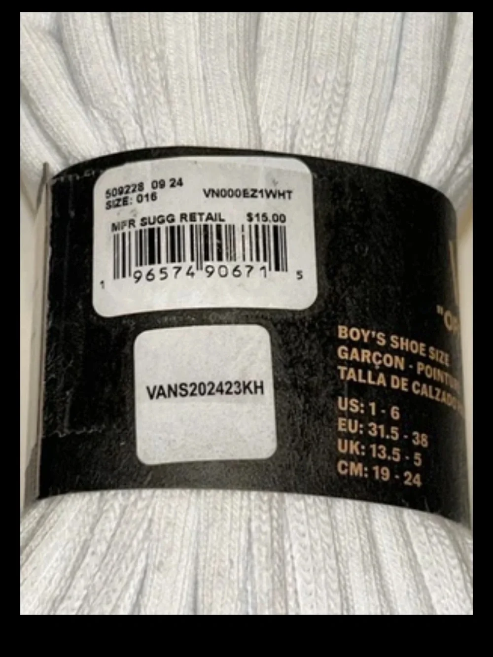 Vans you’ll receive